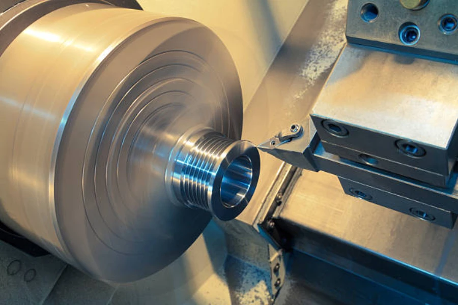 A CNC external diameter turning