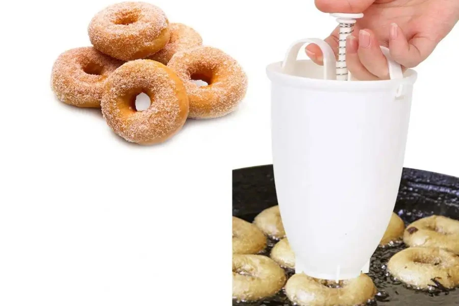 Manual donut dispenser machine