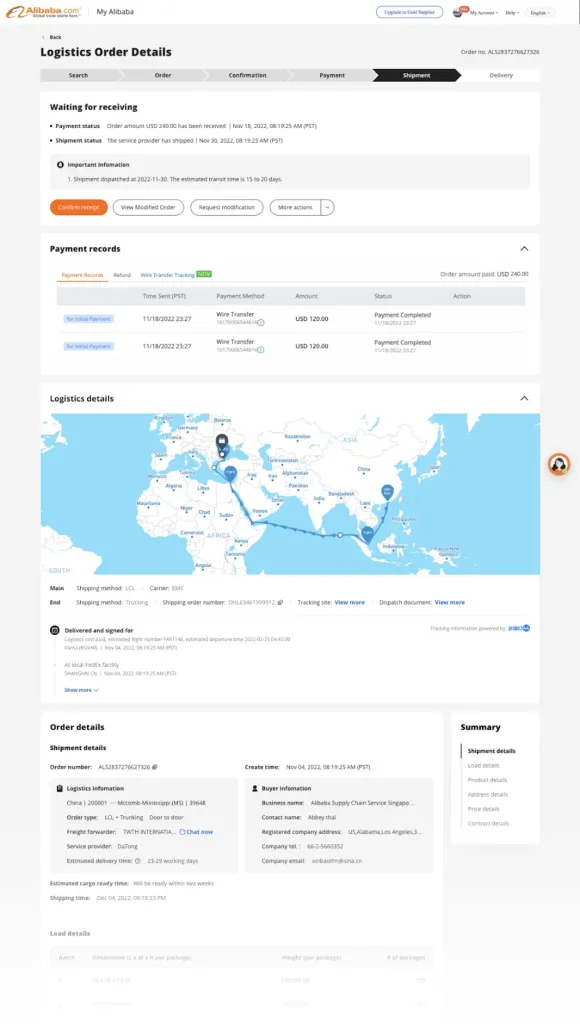 Les fonctionnalités de suivi permettent aux utilisateurs de suivre leurs commandes en continu