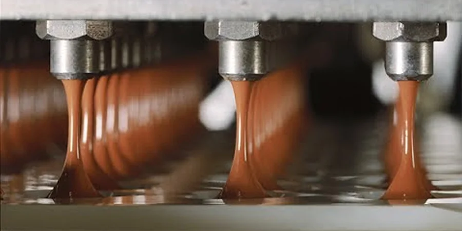 Industrial Chocolate-making Machine In Production