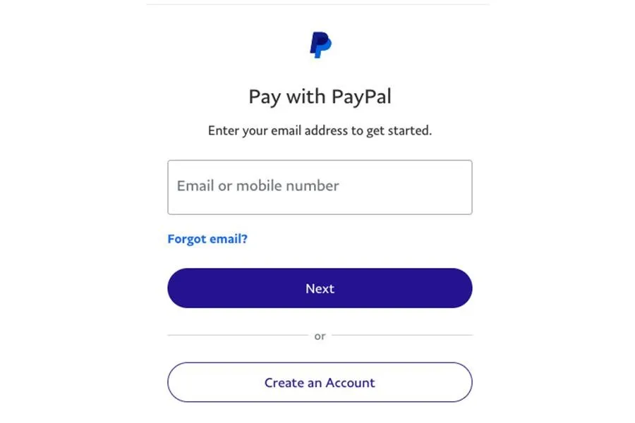 השלם את הרכישה שלך באתר PayPal
