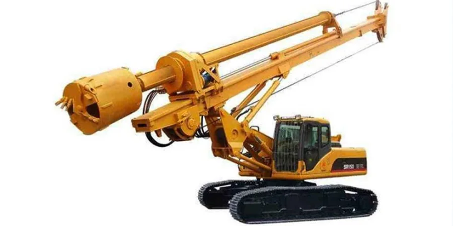 Tracked rotary pile driver