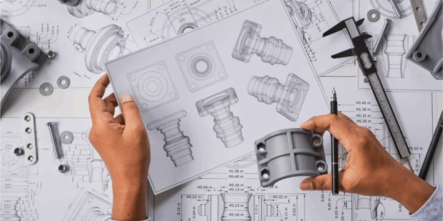 Design drawings of engineering components