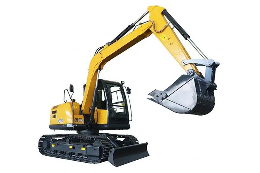 differenza fra terna ed escavatore A-6-ton-excavator-with-rubber-tracks-and-front-boom