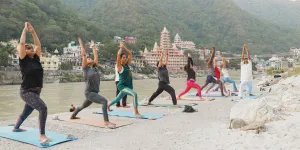 Group of Women practicing yoga