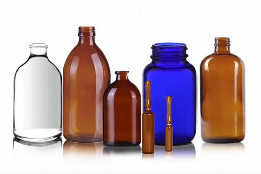 pharmaceutical glass bottle amber glass