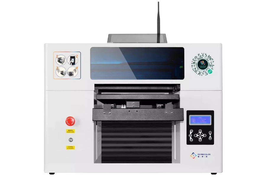 A food printer on a white background