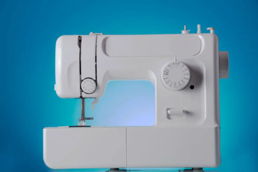 A modern domestic sewing machine