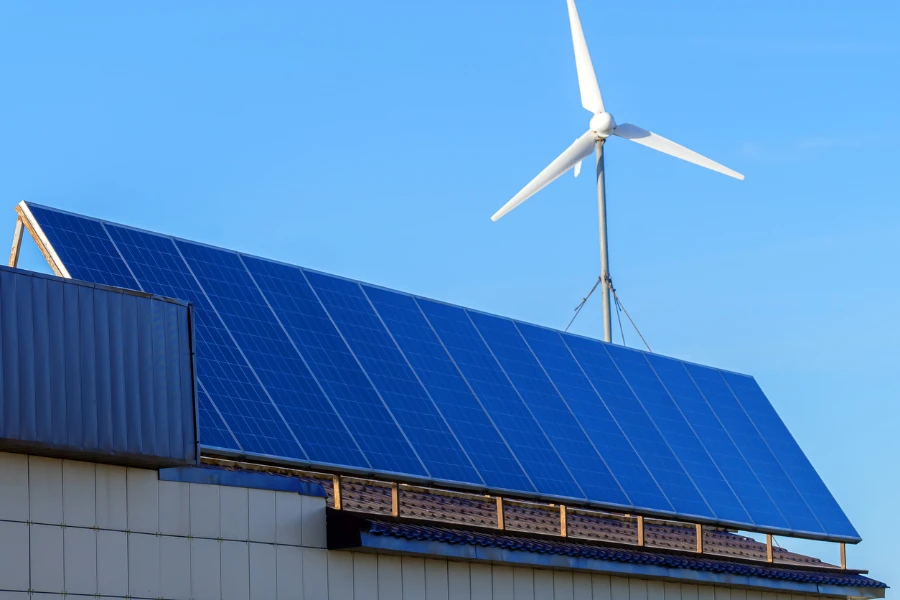 A rooftop wind turbine for homes