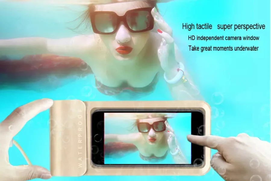 A waterproof phone bag makes underwater photoshoot easier
