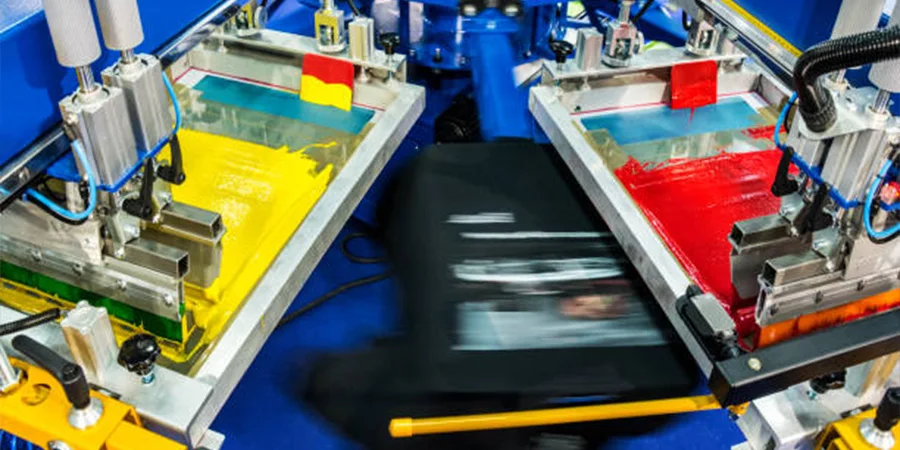 Automated silk screen printing machine