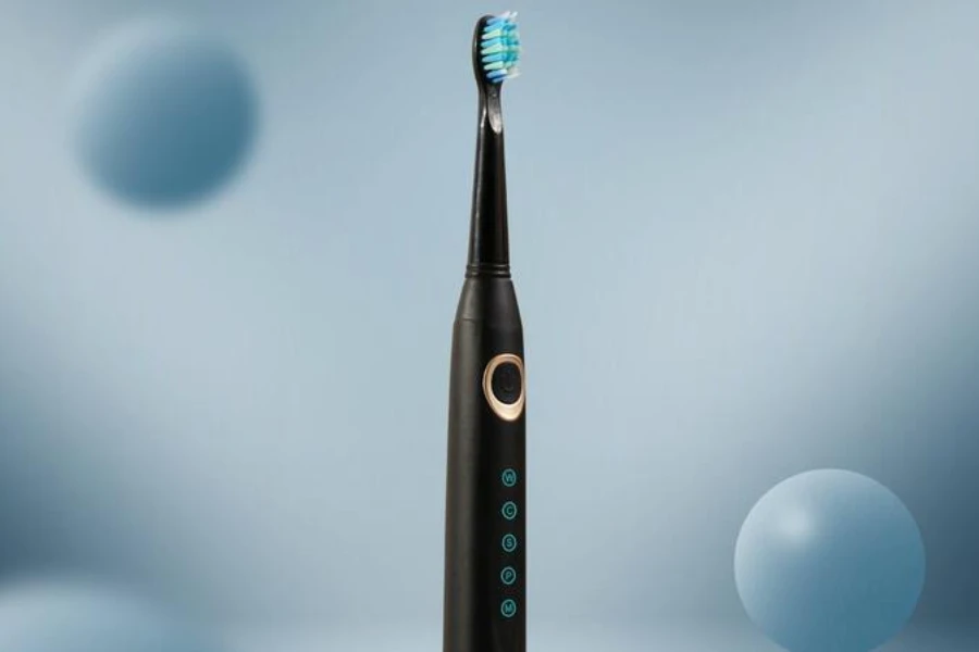 Black sonic toothbrush