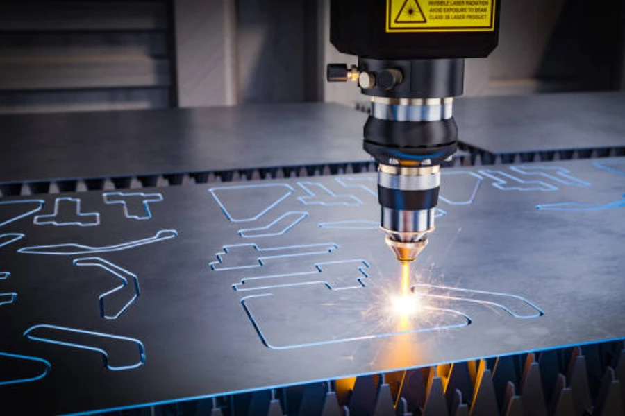 CNC laser machine for metal cutting