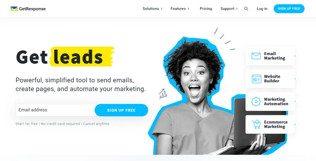 GetResponse an email marketing software for startups and SMBs