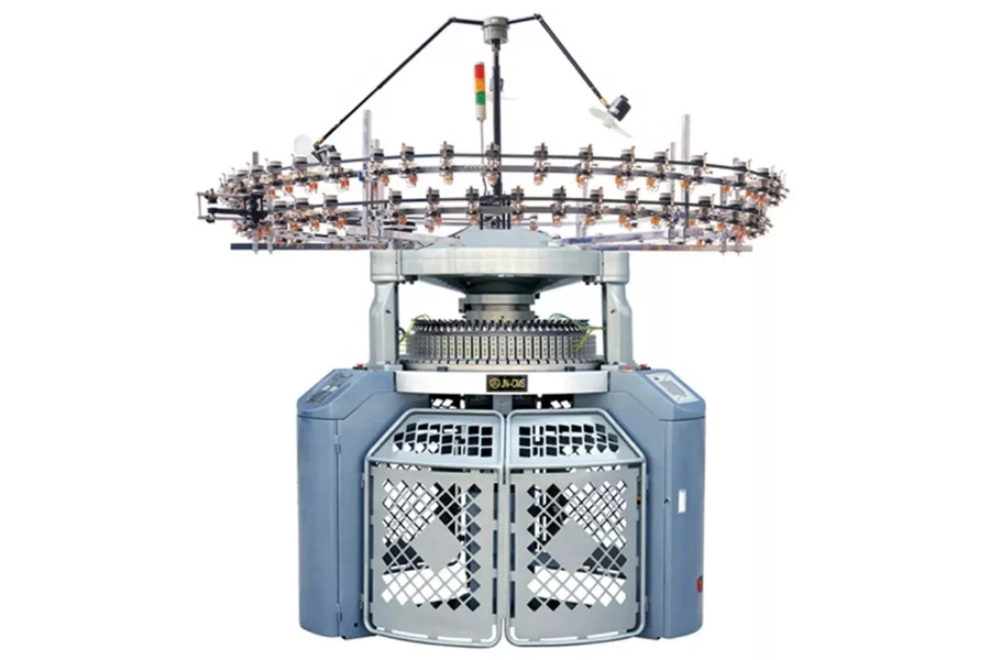 Jersey circular weft knitting machine