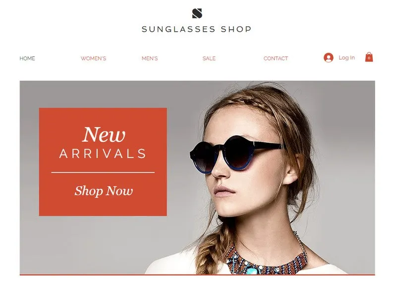 template for eyewear stores