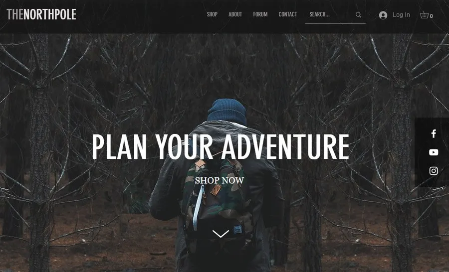 template for outdoor gear retailers and accessory boutiques