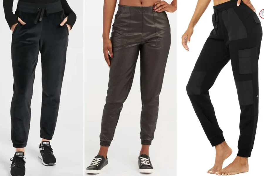 Three types of stylish jogger pants for women