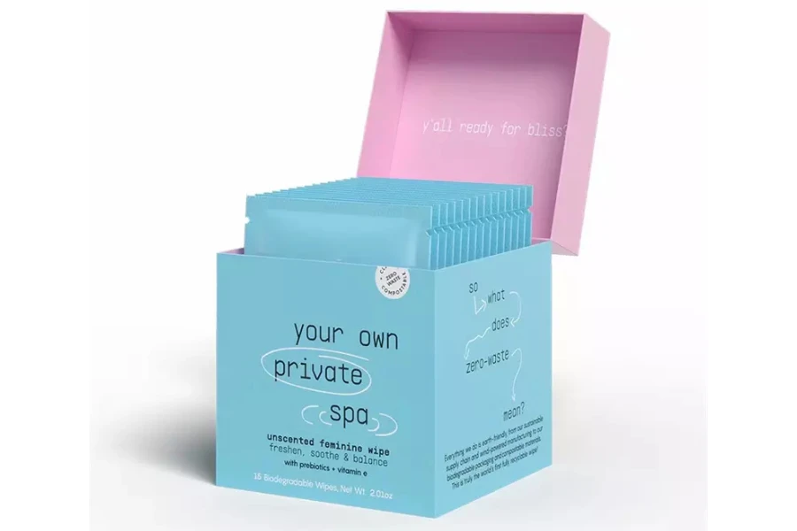 A Biodegradable feminine wipe for hygiene purposes