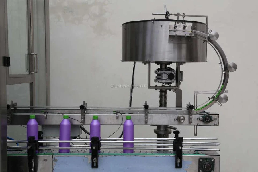 Automated large rotary capping machine