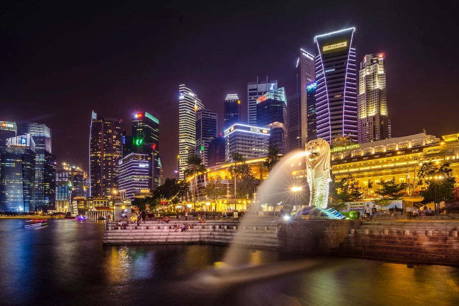 Commercial buildings in Marina Bay Sands, Singapore