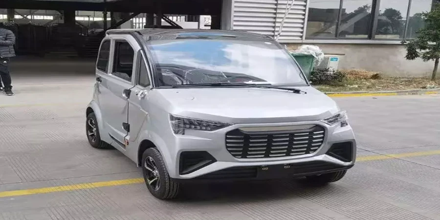 Gray new energy electric vehicle