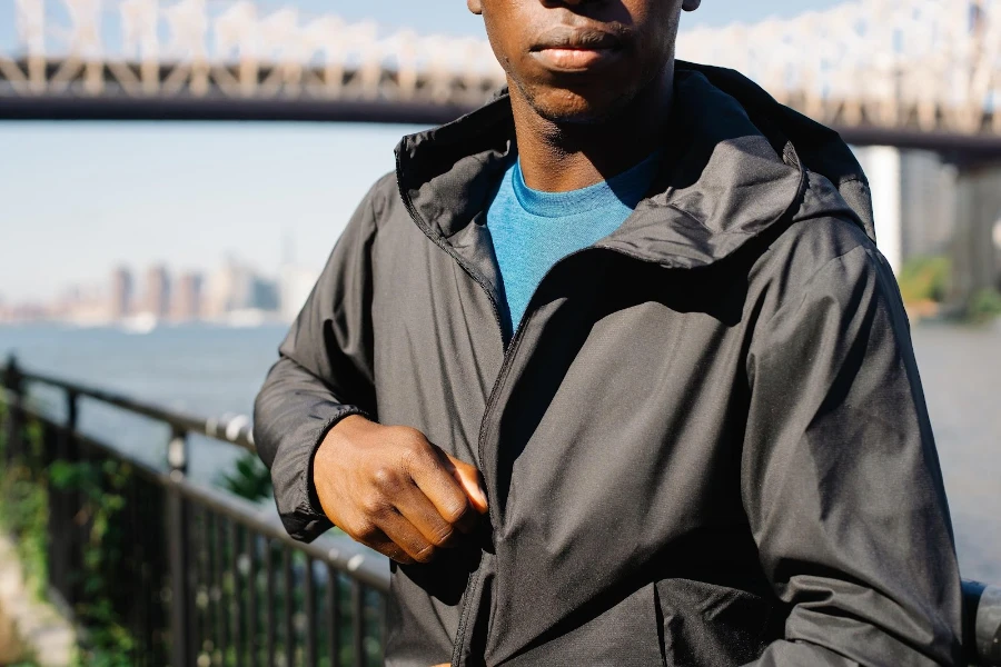 Man rocking a black half-zip fleece