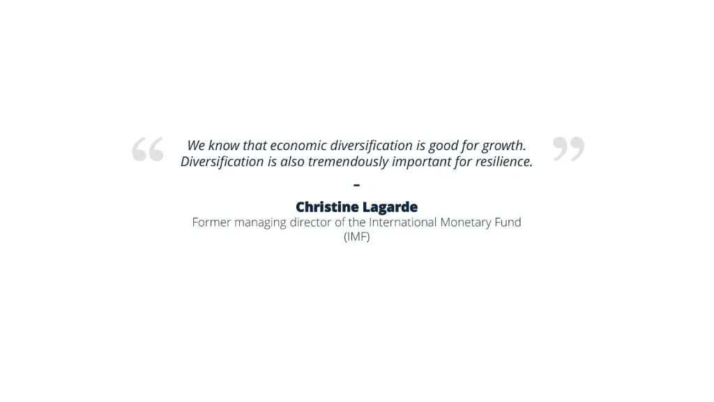quotation from Christine Lagarde