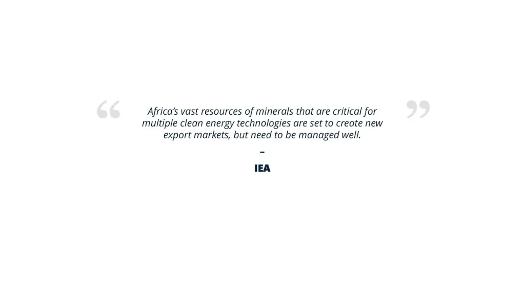 quotation from IEA