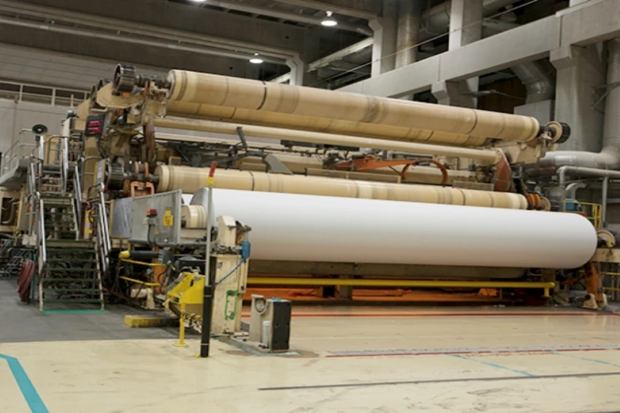 The dry end of a paper-making machine