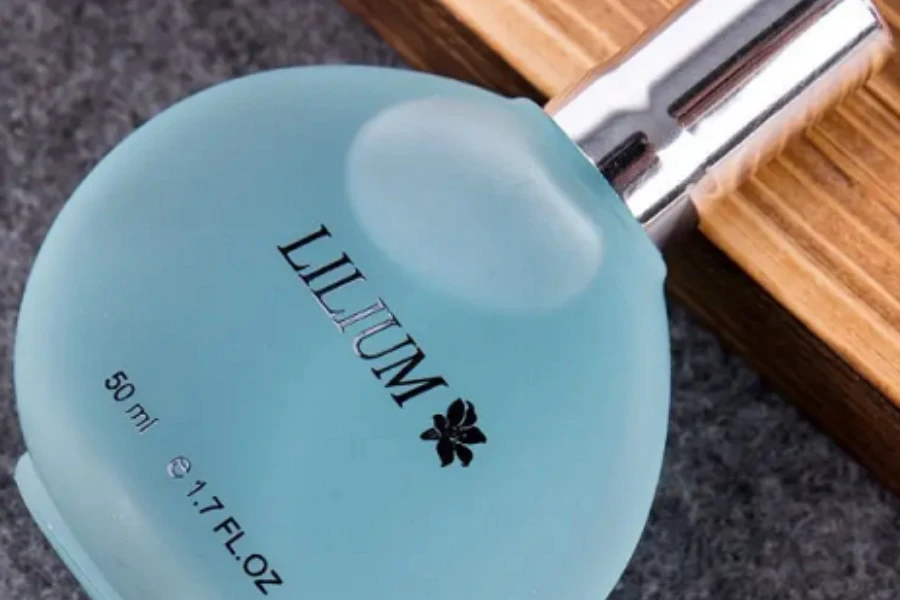 A bottle of lily fragrance