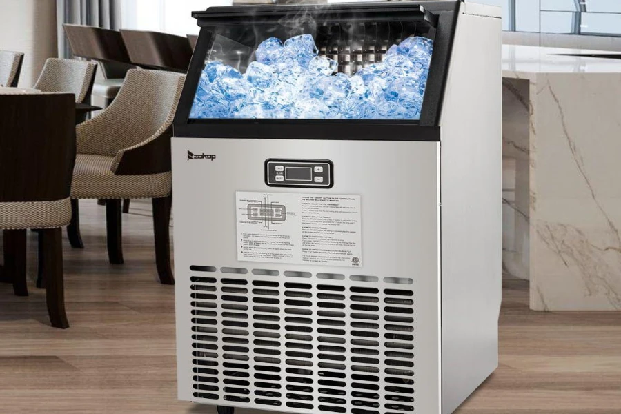 A built-in ice restaurant machine