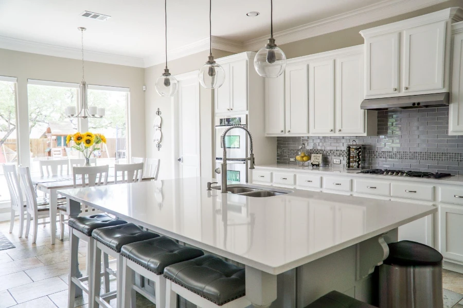 A pull-out kitchen faucet for a more accessible water source