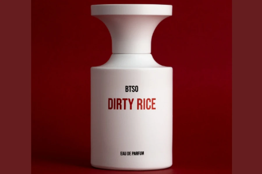 Bottle of dirty rice perfume