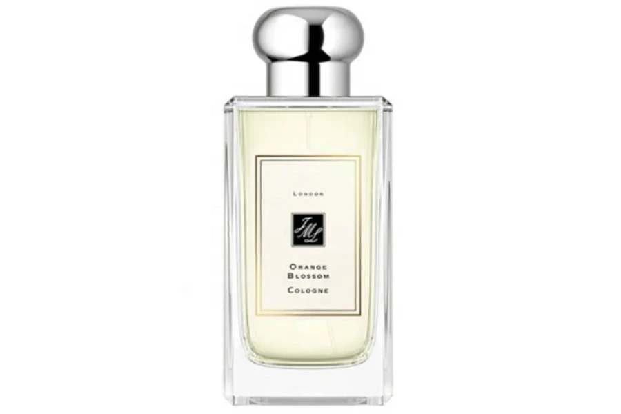 Bottle of orange blossom fragrance