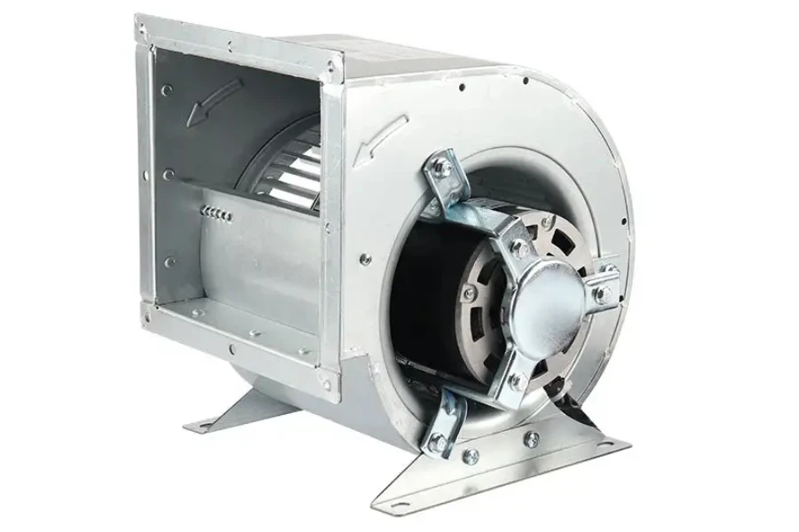 Centrifugal blowers on a white background