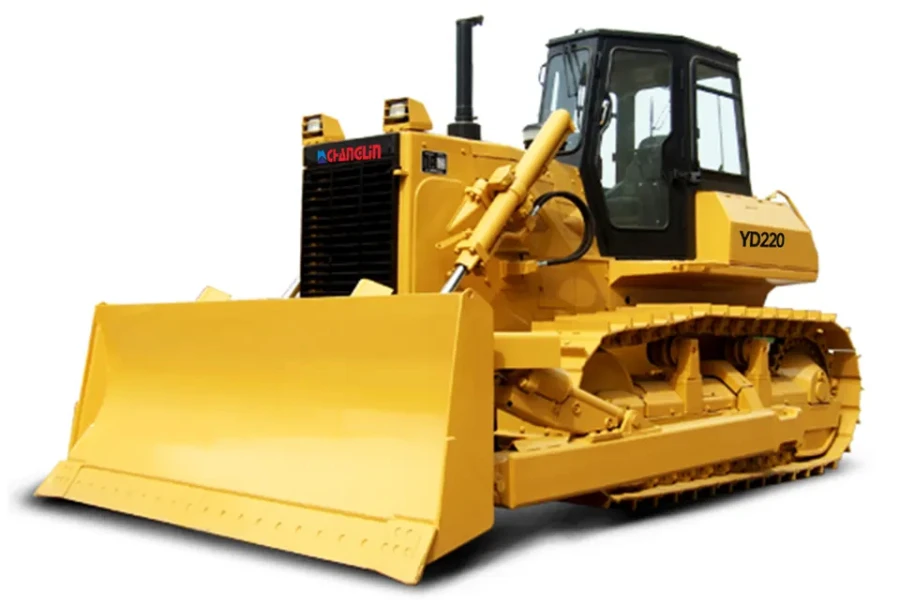 Bulldozer sur chenilles