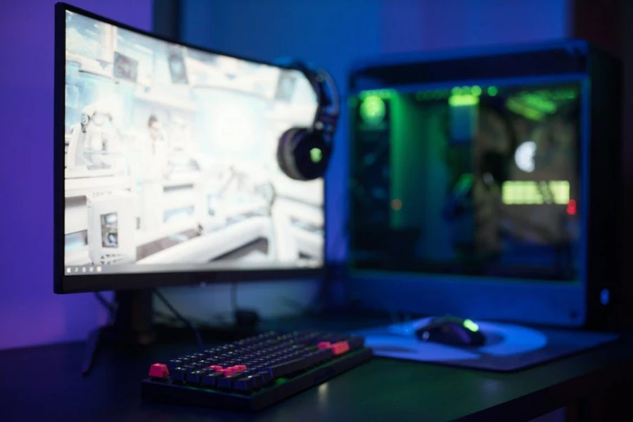 Monitor gaming dengan kecepatan refresh tinggi