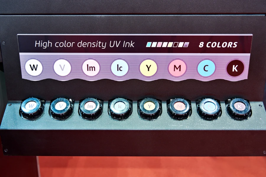 Ink toner cartridge of a flatbed UV printer