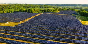 Photography of solar energy farm