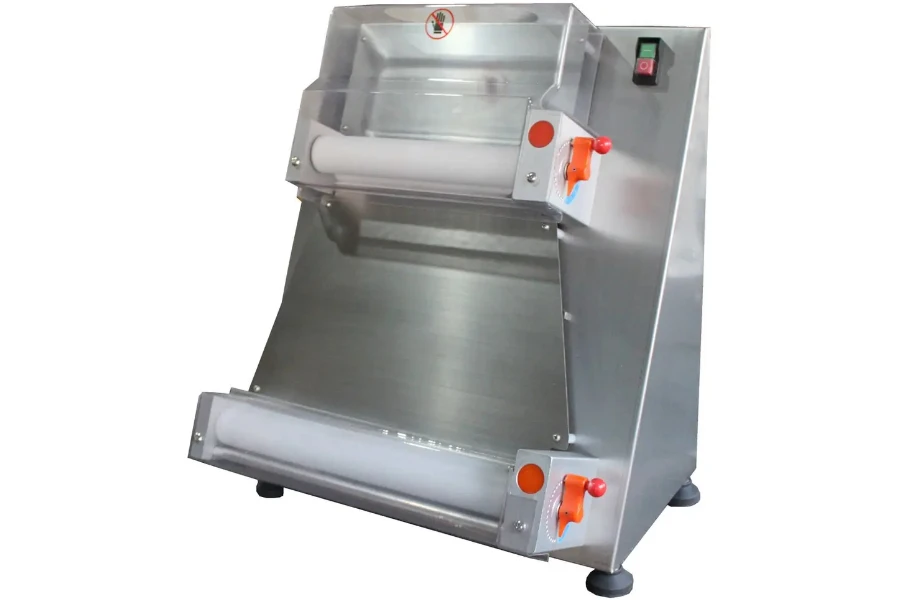 Semi-automatic pizza dough sheeter