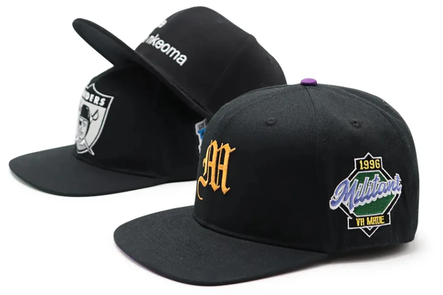Snapback hats with custom embroidery logos