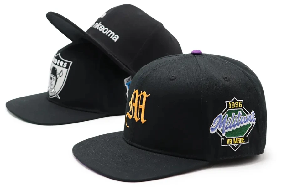 Chapéus Snapback com logotipos bordados personalizados