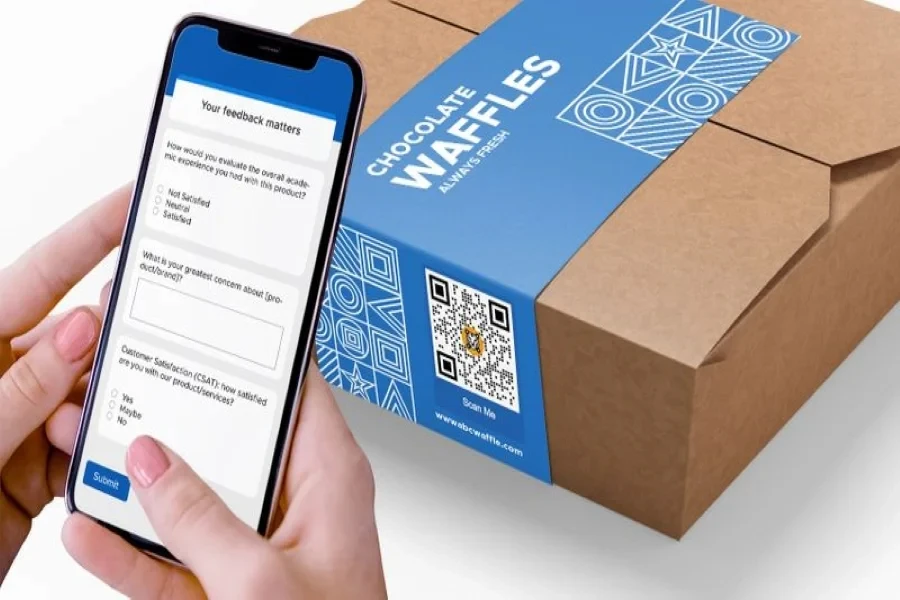 using QR codes in smart packaging to acquire customer feedback