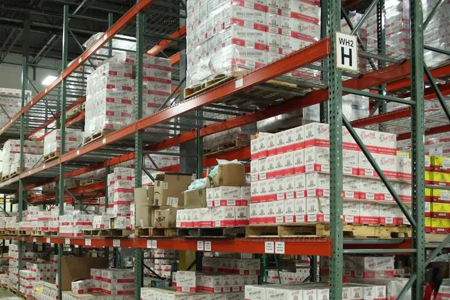 warehouse inventory management stocked shelves