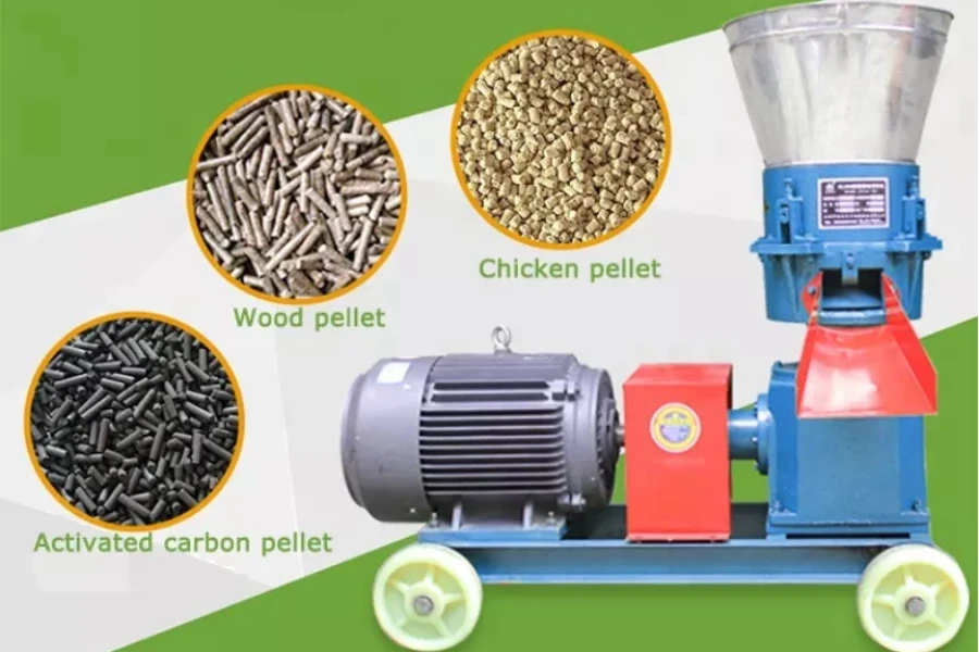 Wood granulator pellets