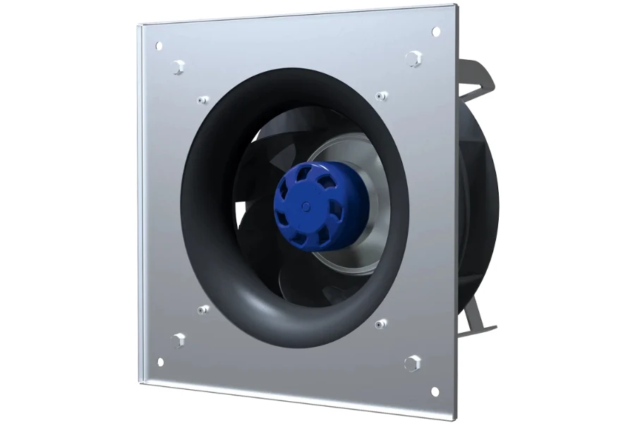 A backward-curved centrifugal fan