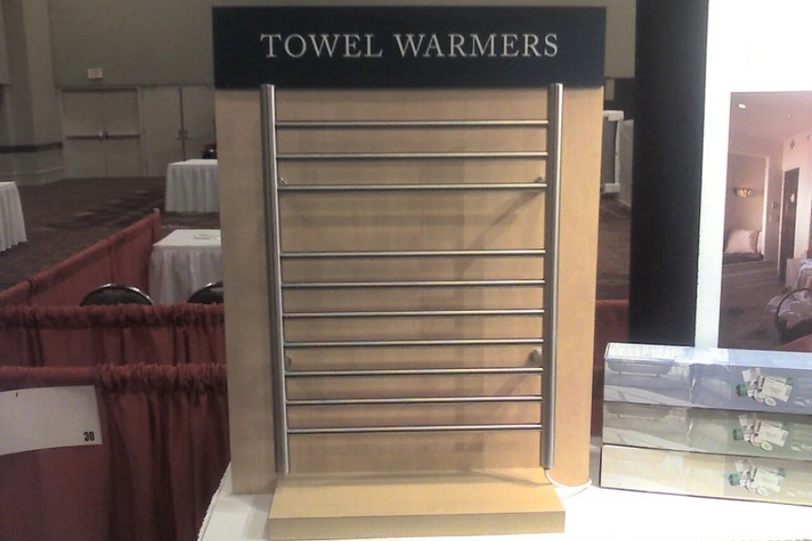 An Aluminum electronic towel warmer