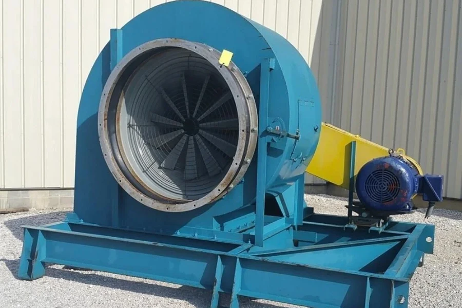 An industrial airfoil centrifugal fan