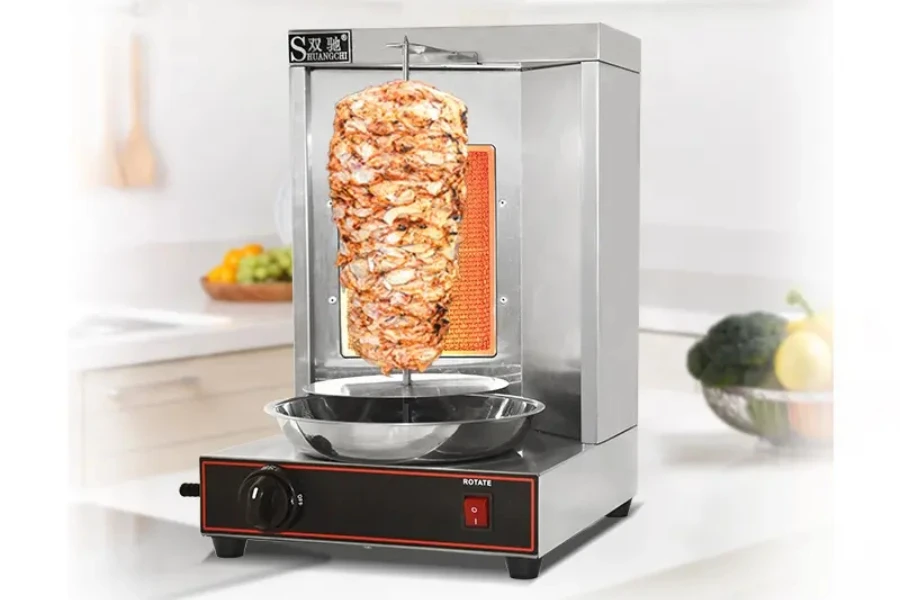 Commercial shawarma gas machine